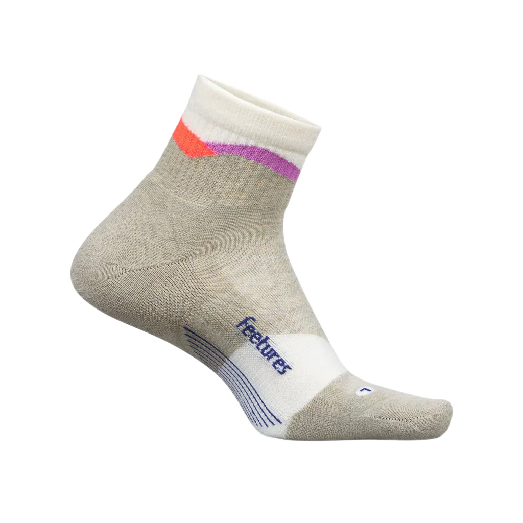 Feetures Trail Max Cushion Quarter Mountain High Cream