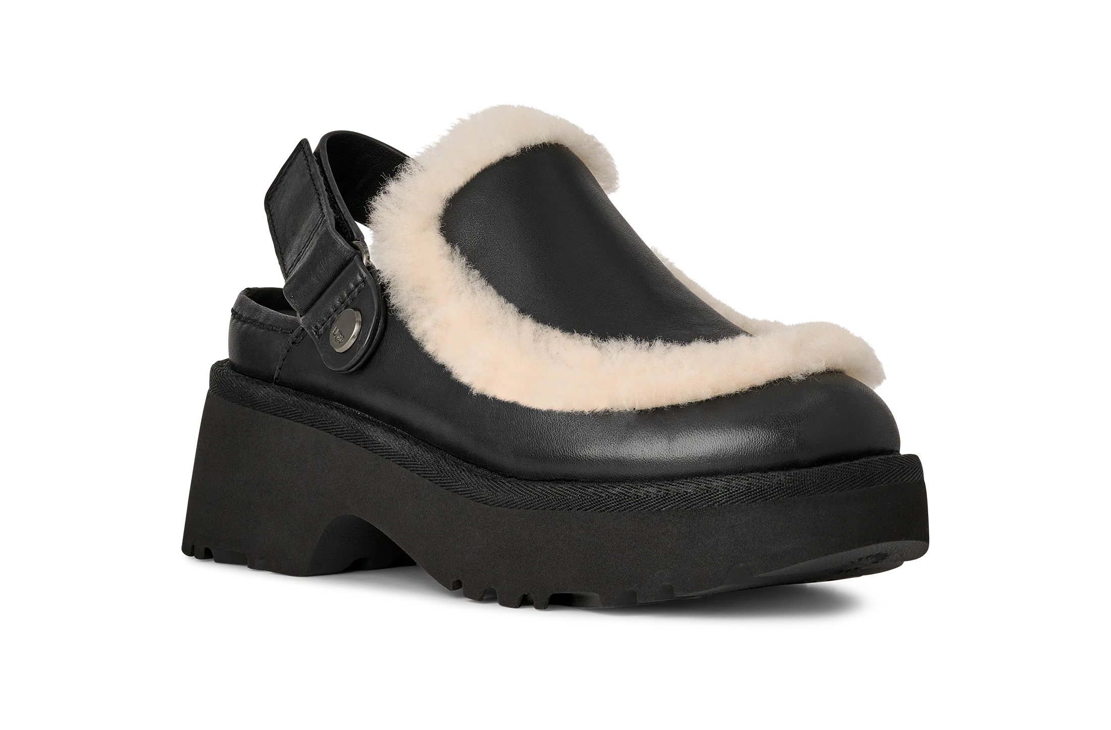 UGG Esmee Leather Clog Women's BLACK