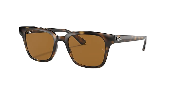 Ray Ban RB4323 Polished Light Havana Frame with B-15 Brown Lenses LIGHT HAVANA