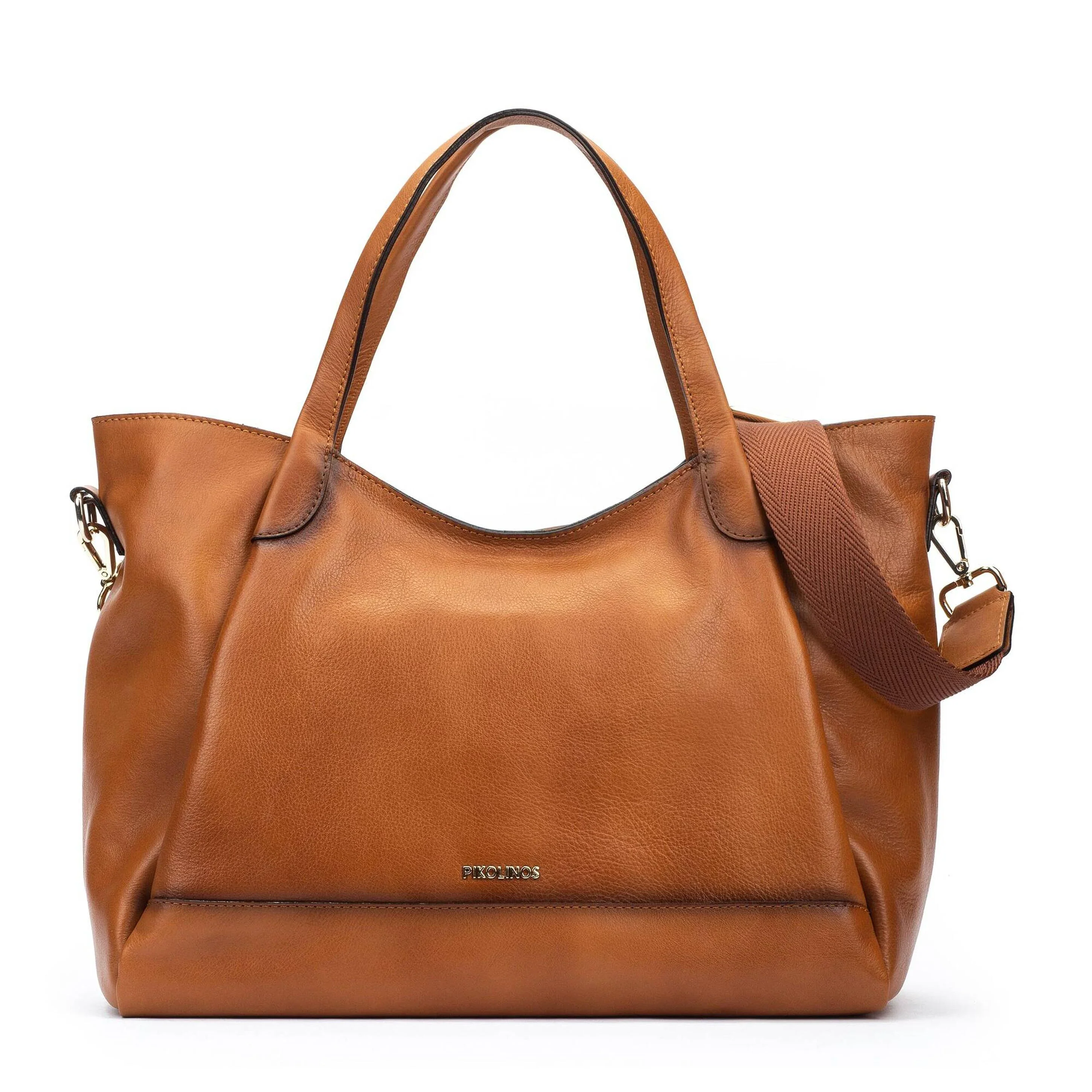 Pikolinos Ares Leather Handbag BRANDY