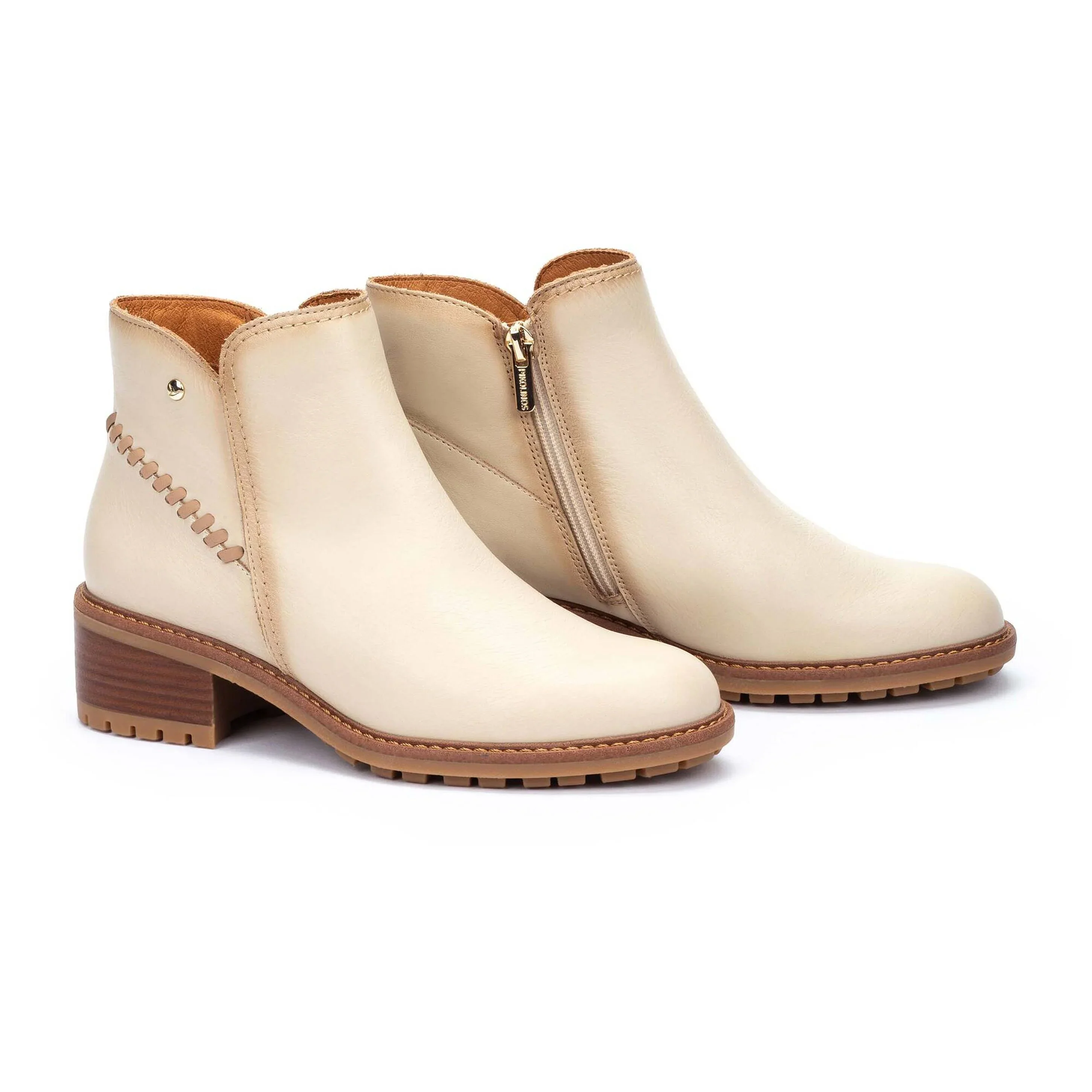 Pikolinos Medina Heeled Ankle Boots Women's MARFIL