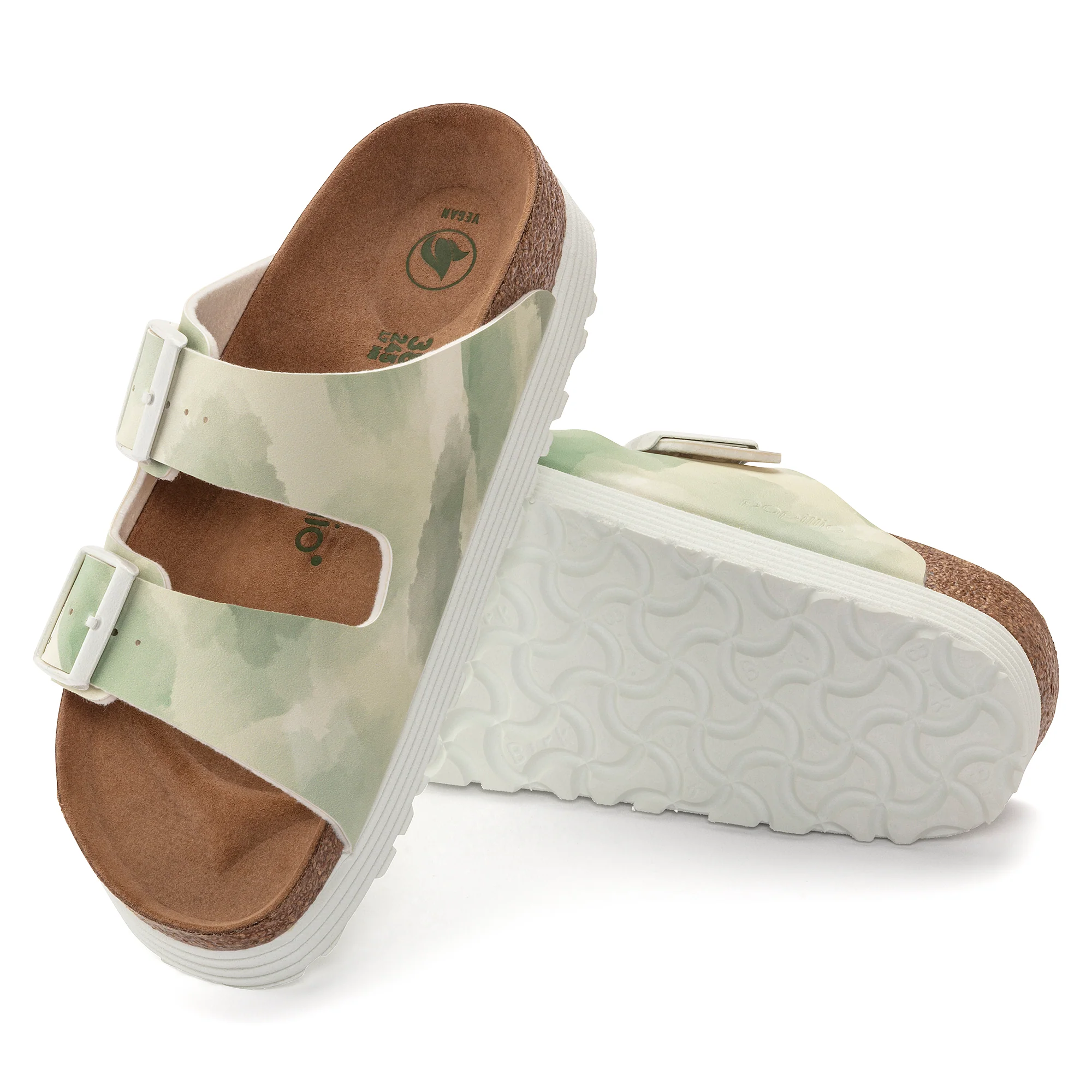 Birkenstock Arizona Platform Vegan Women's Stone Coin