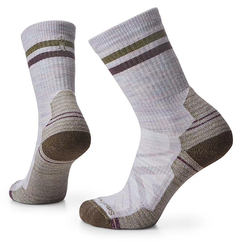 Smartwool Hike Light Cushion Tube Stripe Crew PURPLE ECLIPSE