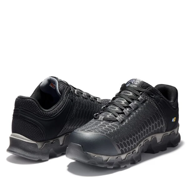 Timberland PRO Powertrain Sport SD Safety Toe Work Shoes Men's Black Black