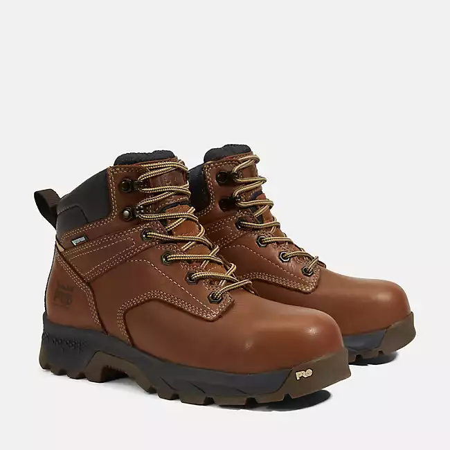 Timberland Pro Titan EV 6" Waterproof Comp-Toe Work Boot Women's BROWN