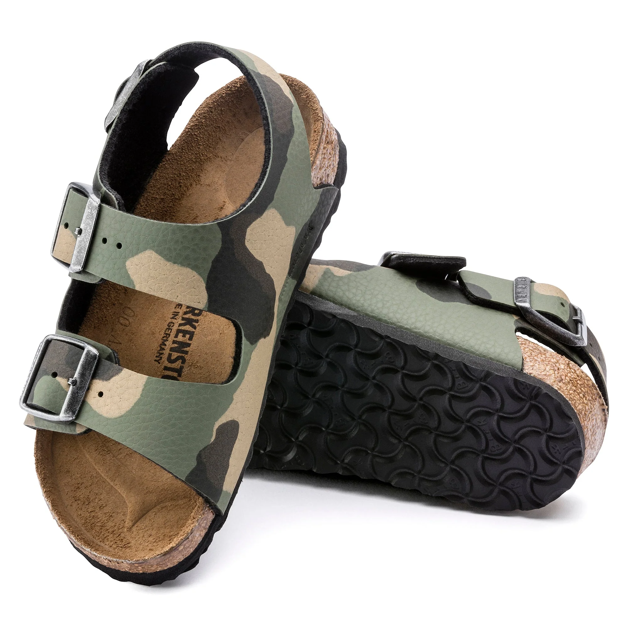 Birkenstock Milano Birko-Flor Kids Desert Soil Camo Almond