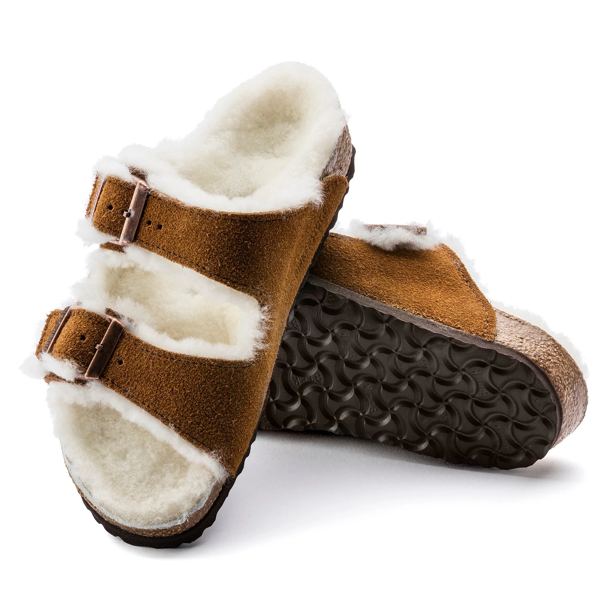 Birkenstock Arizona Shearling Suede Leather Kid's MINK