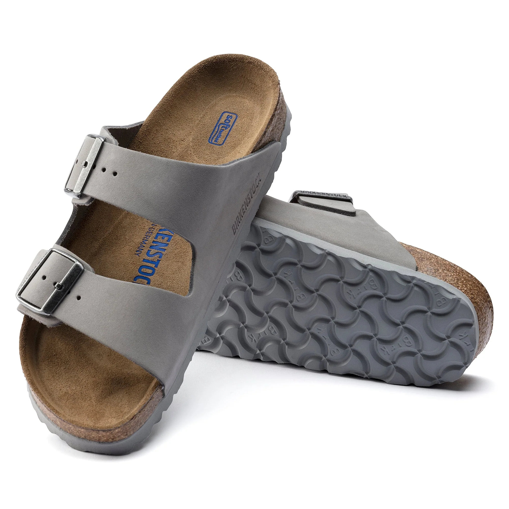 Birkenstock Arizona Soft Footbed Nubuck Leather Women's Sandcastle