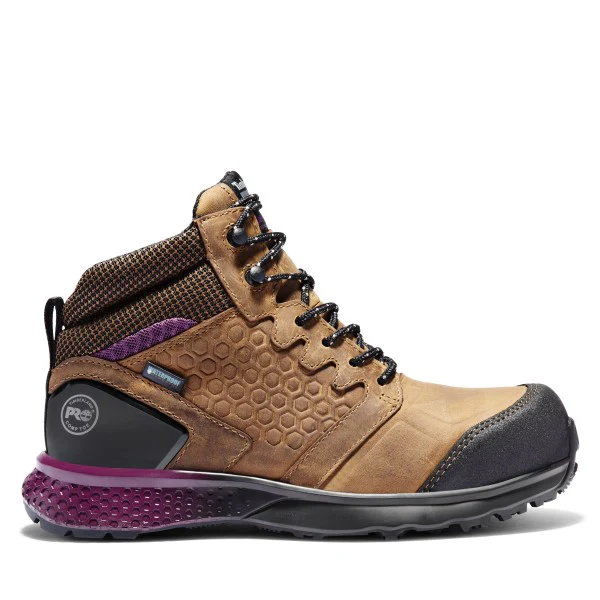 Timberland PRO Reaxion Comp Toe Waterproof Boots Women's Brown