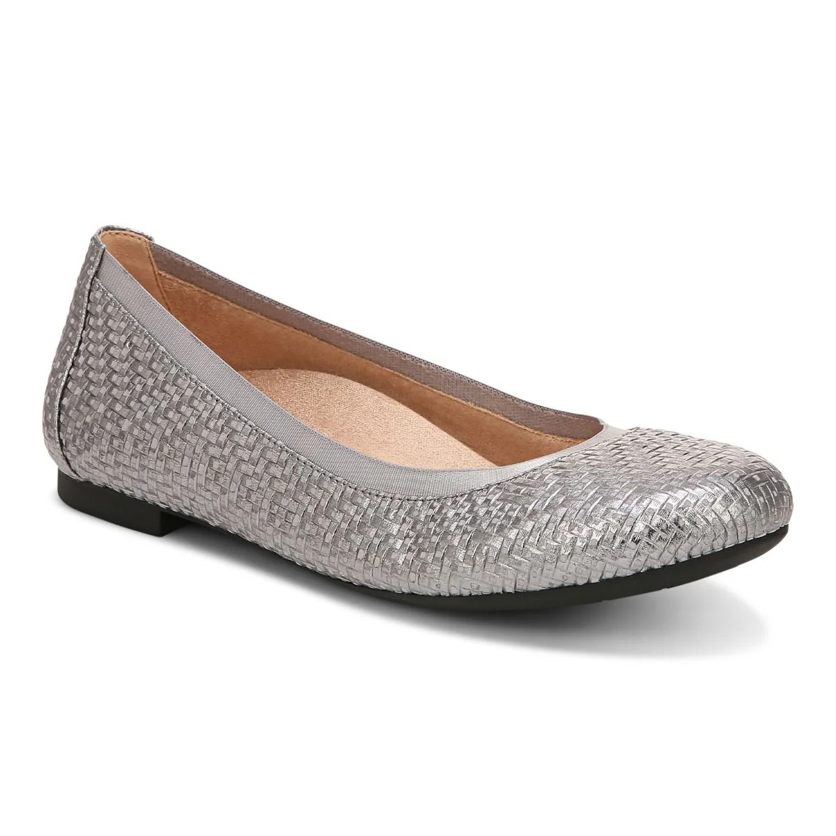 Vionic Anita Flat Women's SILVER LEATHER