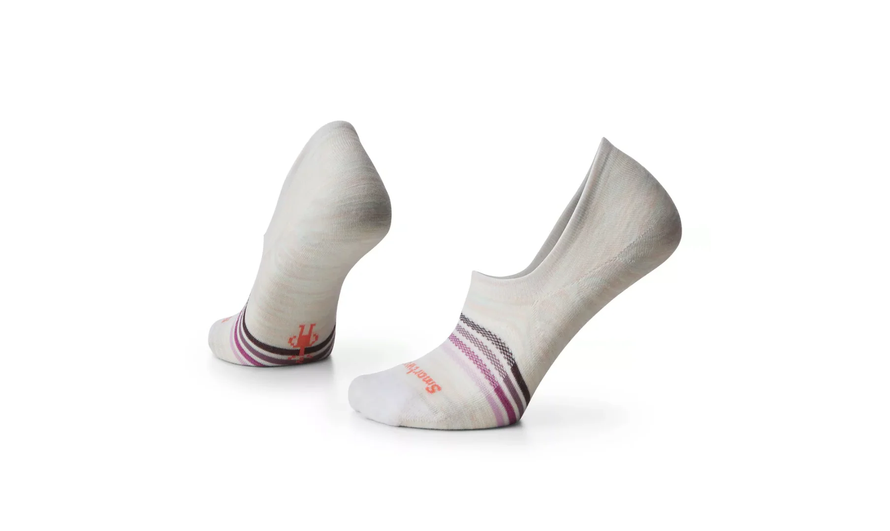 Smartwool Everyday Striped Zero Cushion No Show Sock BLACK