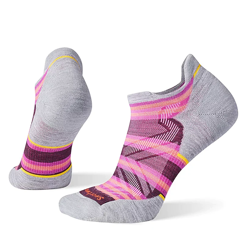 Smartwool Run Targeted Cushion Stripe Low Ankle BLACK