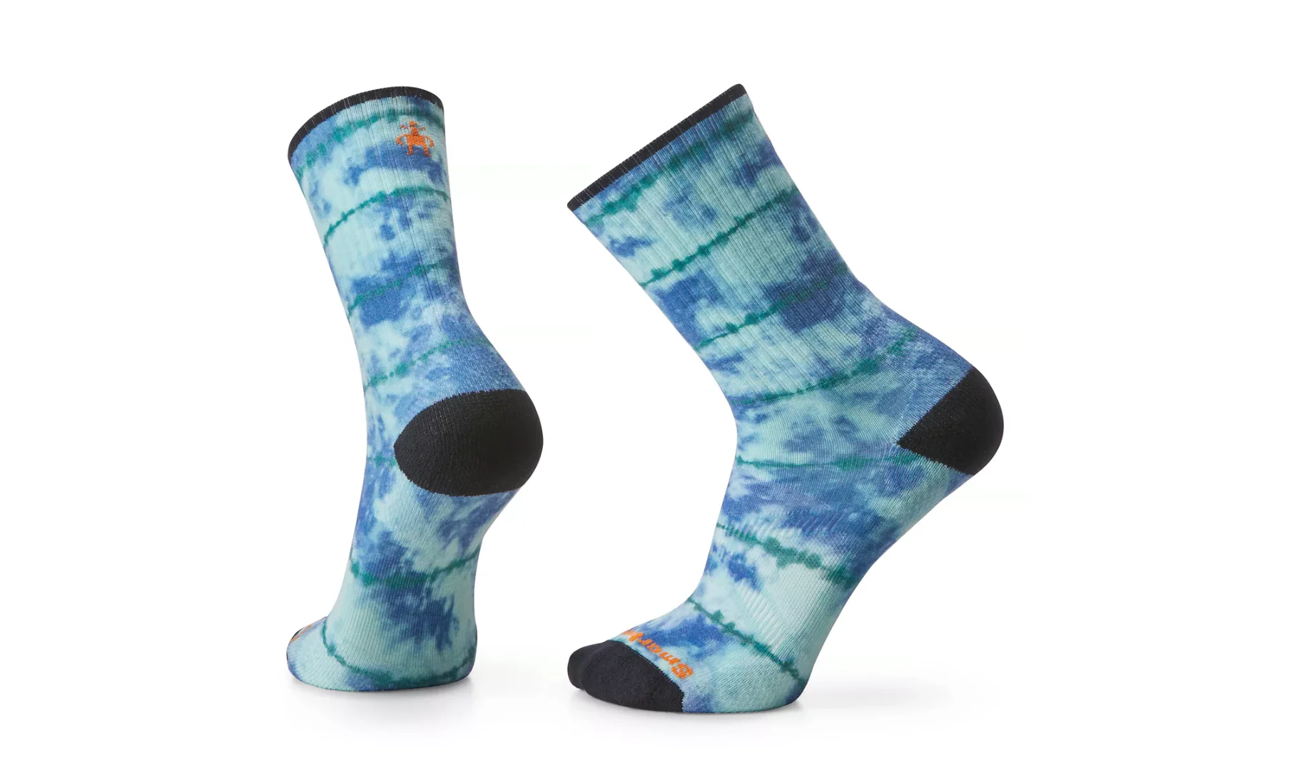 Smartwool Athletic Tie Dye Print Targeted cushion Crew PURPLE ECLIPSE