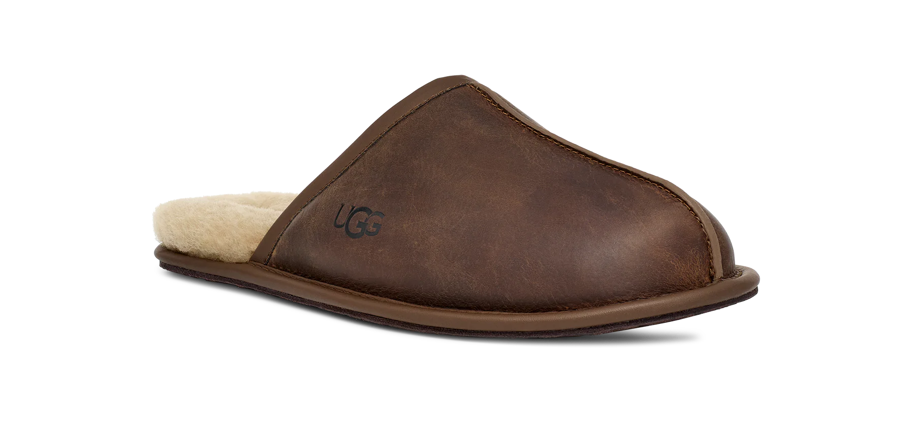 Ugg Scuff Leather Slipper Men's TAN
