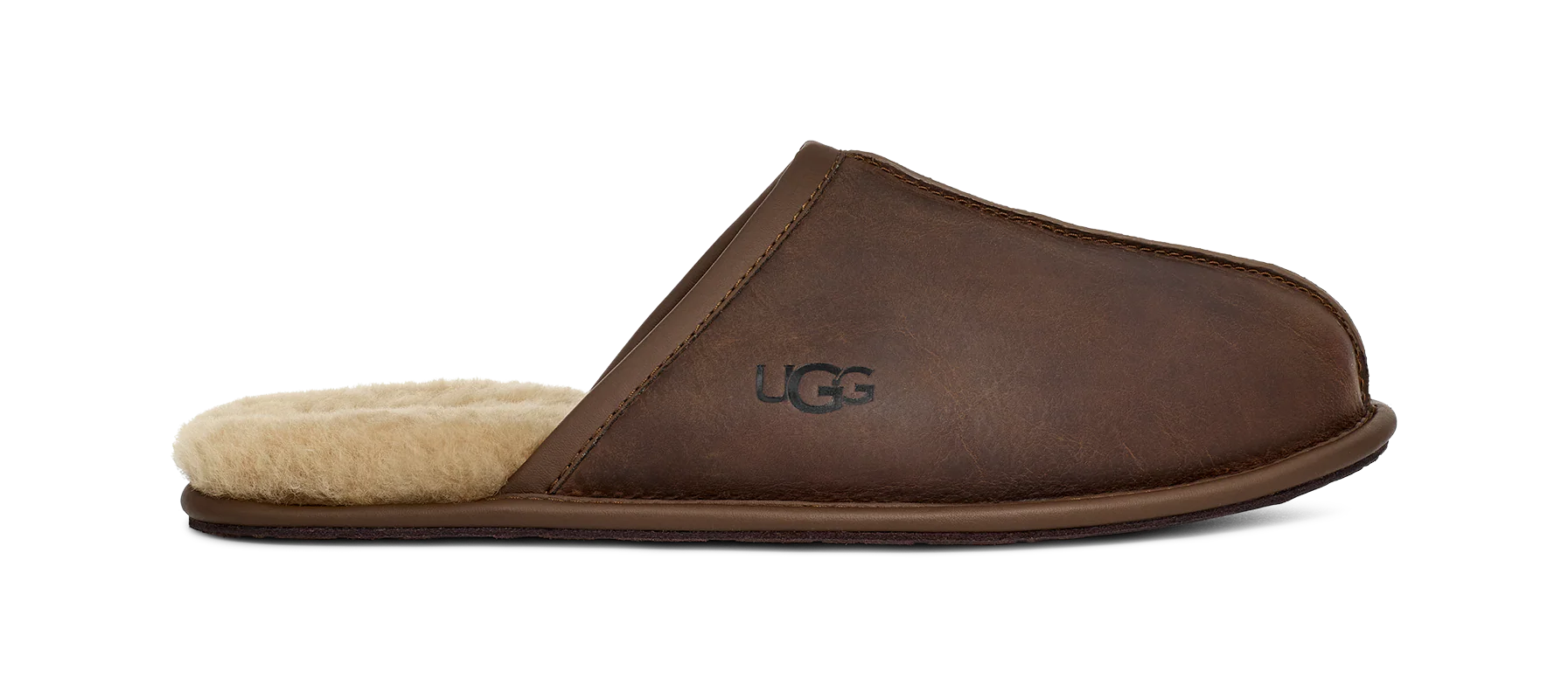 Ugg Scuff Leather Slipper Men's TAN