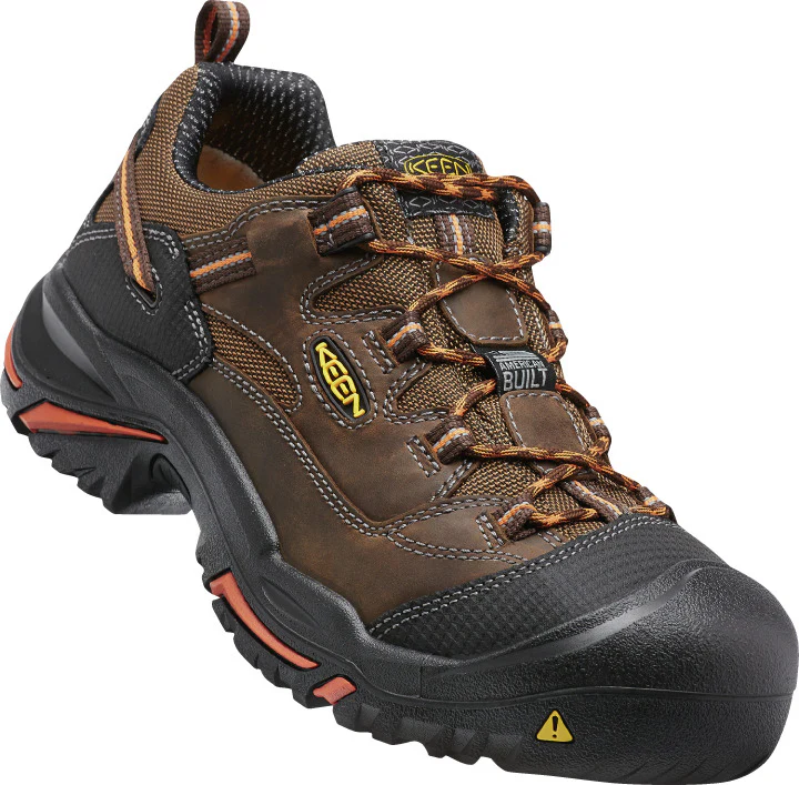 Keen Utility Braddock Low (Soft Toe) Men's CASCADE/ORANGE