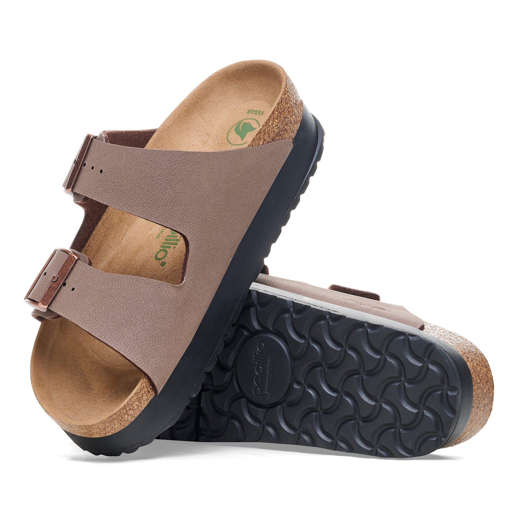 Birkenstock Papillio Arizona Flex Platform Birko-Flor Women's Mocha
