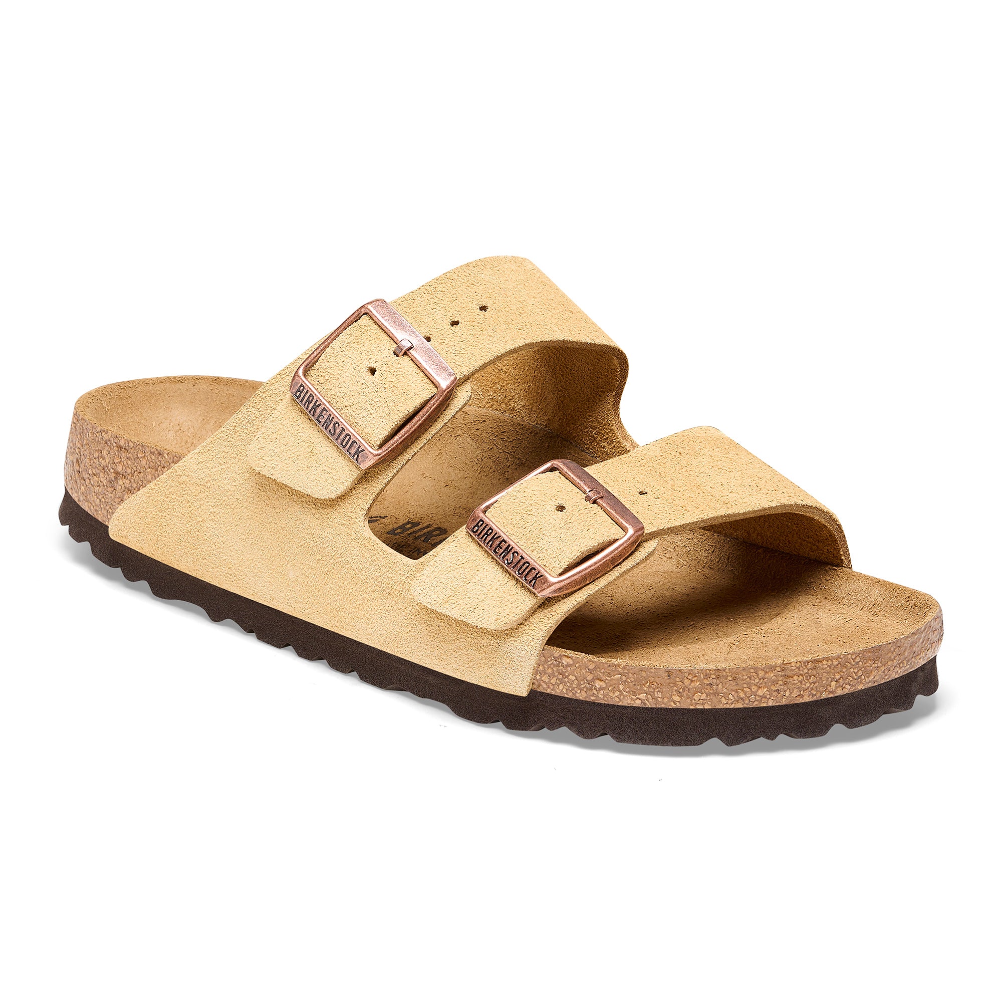Birkenstock Arizona Suede Leather Women's (MEDIUM/NARROW WIDTH) LATTE CREAM