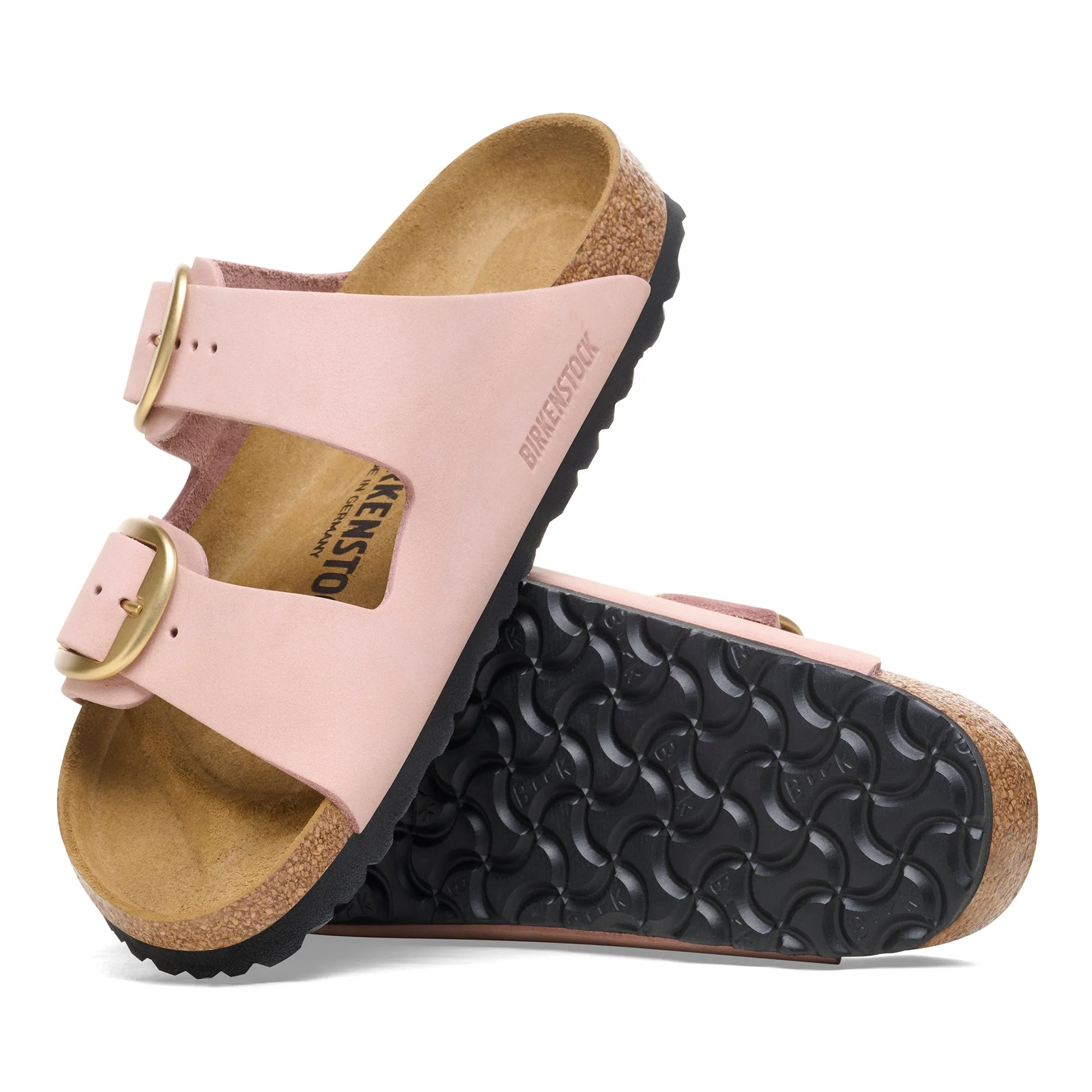 Birkenstock Arizona Big Buckle Nubuck Leather Women's Sandcastle