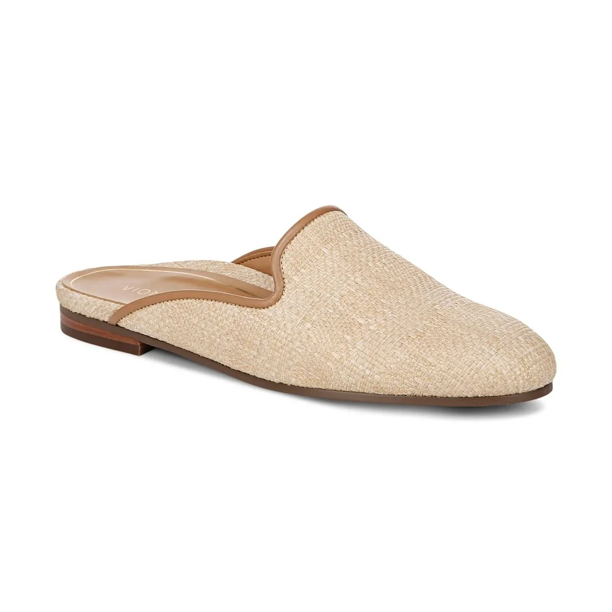 Vionic Willa Flat Mule Women's NATURAL RAFFIA