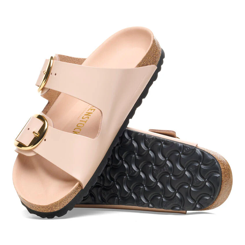 Birkenstock Arizona Big Buckle Natural Leather Patent Women's High Shine Black