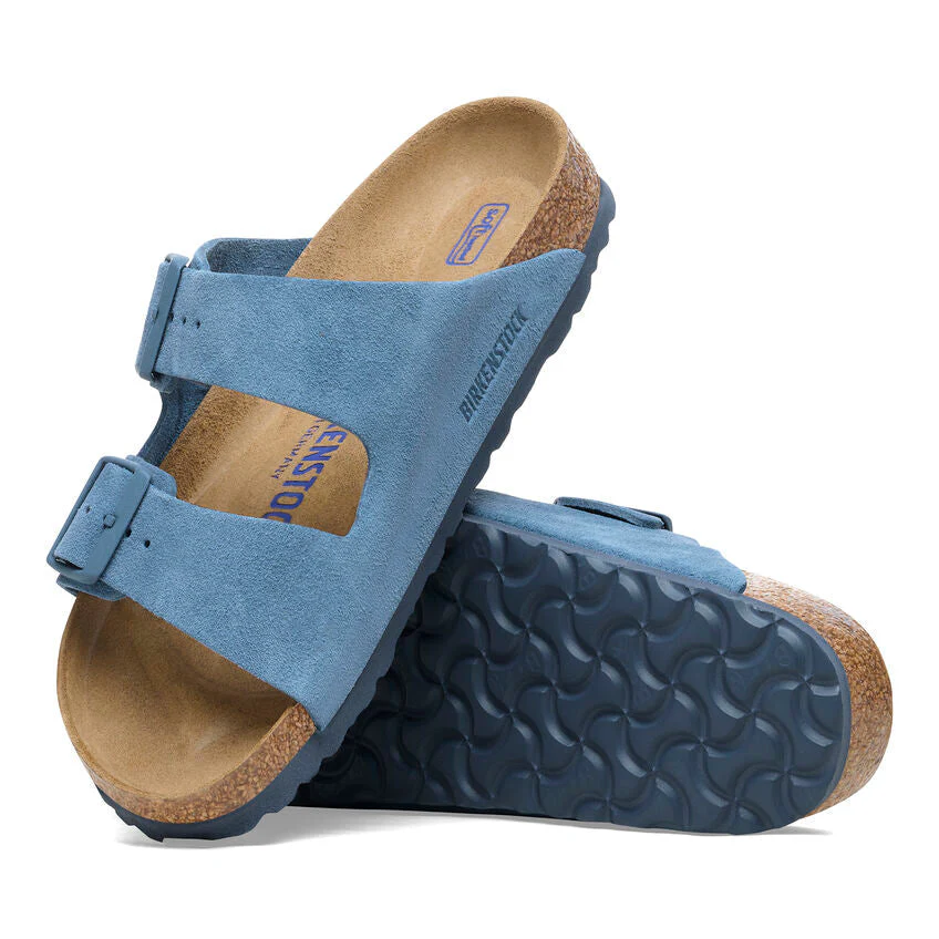 Birkenstock Arizona Soft Footbed Suede Leather Women's (MEDIUM/NARROW WIDTH) Antique White