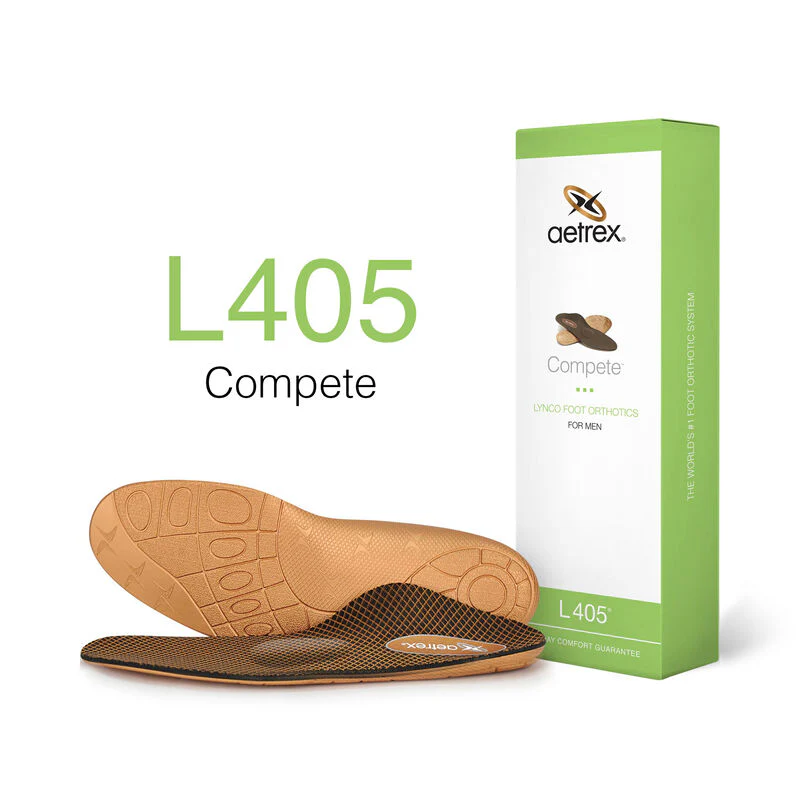 Aetrex Compete Orthotics W/ Metatarsal Support Men's 
