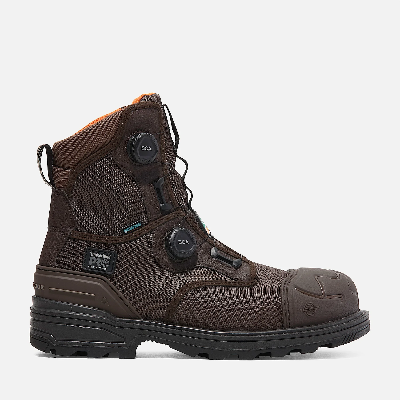 Timberland Pro Boa Magnitude 8" Composite Toe Work Boot Men's Dark Brown