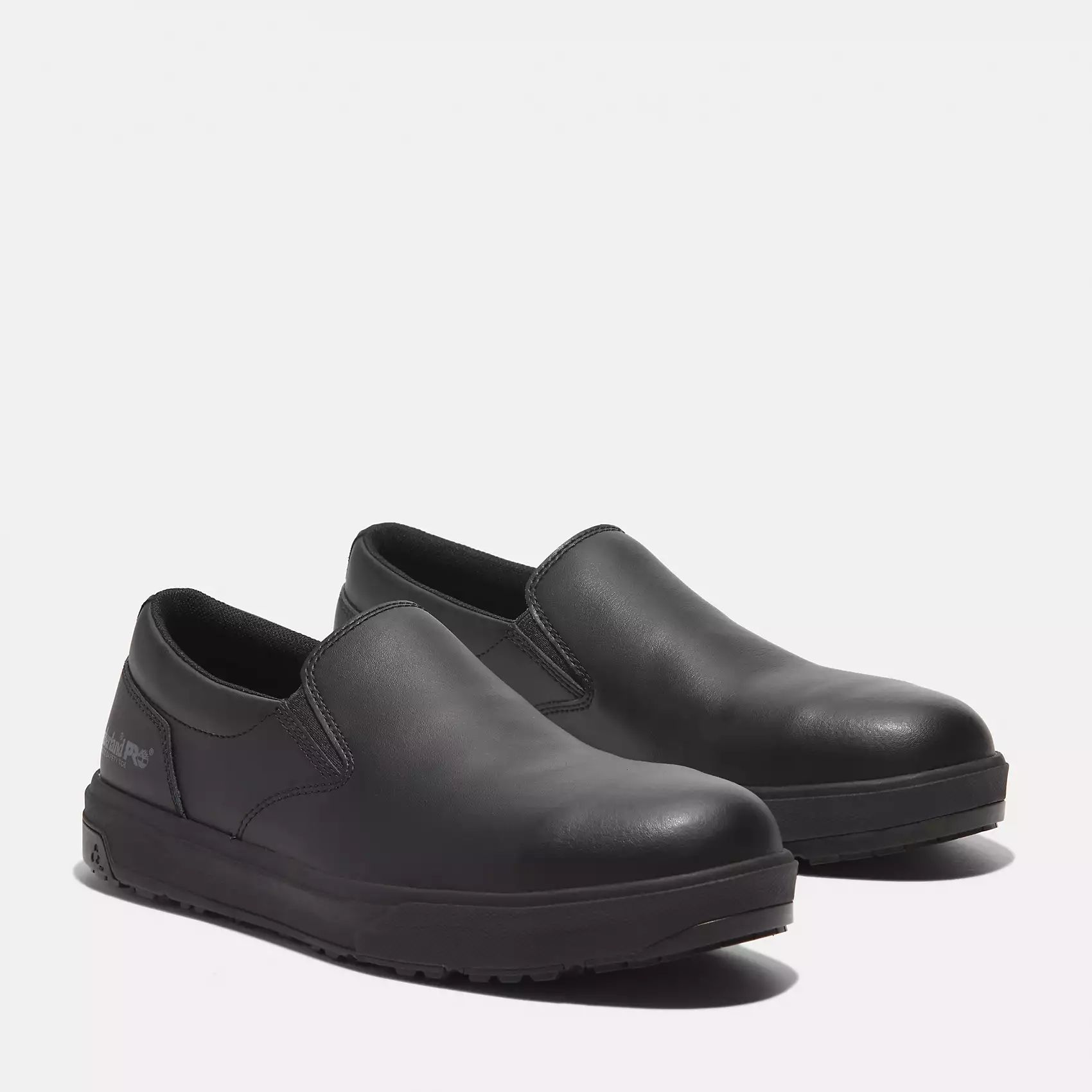 Timberland Pro GreenStride Berkley Comp-Toe Slip-On Shoe Men's BERKLEY BLACK LEATHER