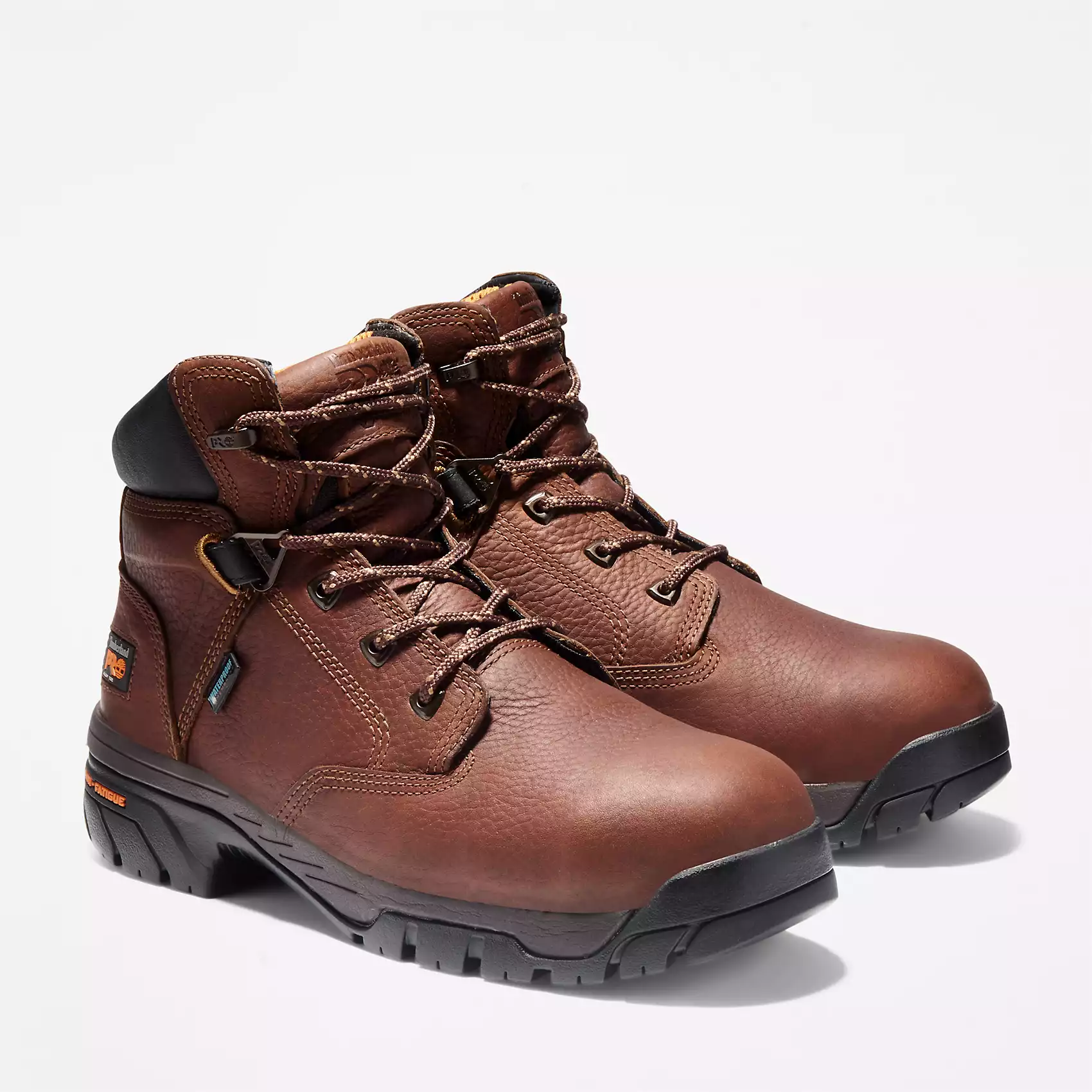 Timberland Pro Helix 6" Waterproof Alloy-Toe Work Boot Men's BROWN