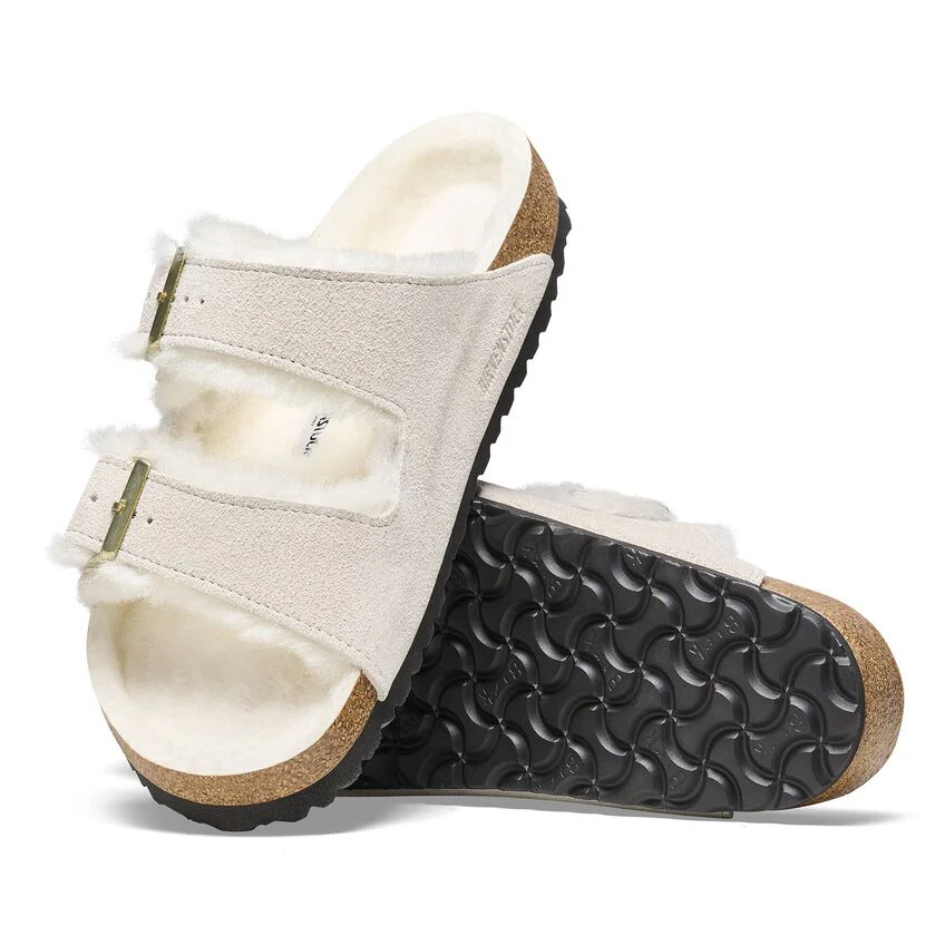 Birkenstock Arizona Shearling Suede Leather Unisex Mocha