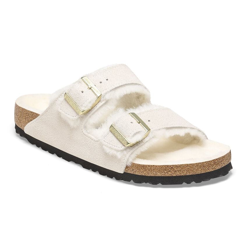 Birkenstock Arizona Shearling Suede Leather Unisex Mocha