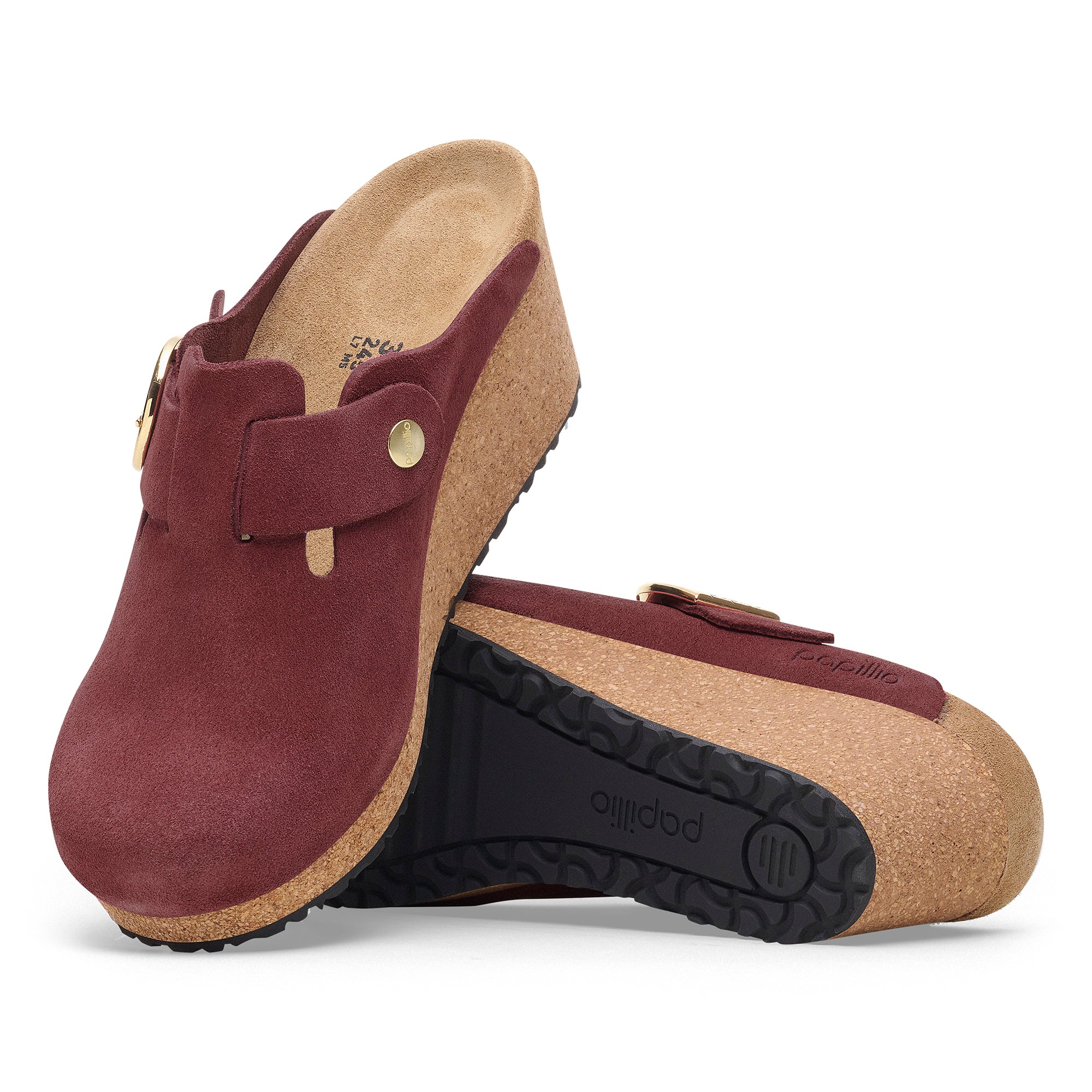 Birkenstock Papillio Fanny Ring-Buckle Leather Women's BERRY CRUSH