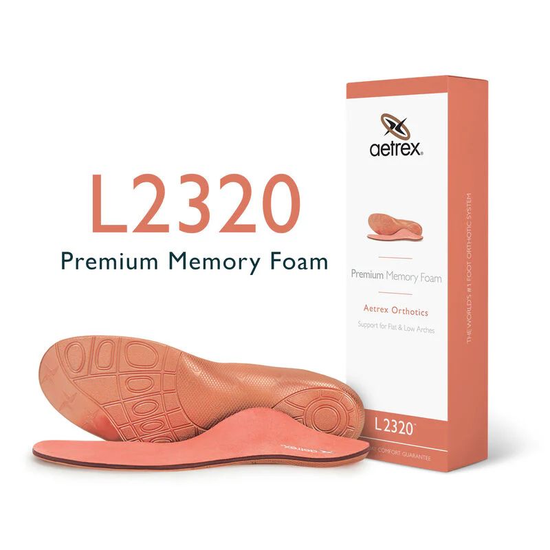 Aetrex Premium Memory Foam Posted Orthotics Women's PINK