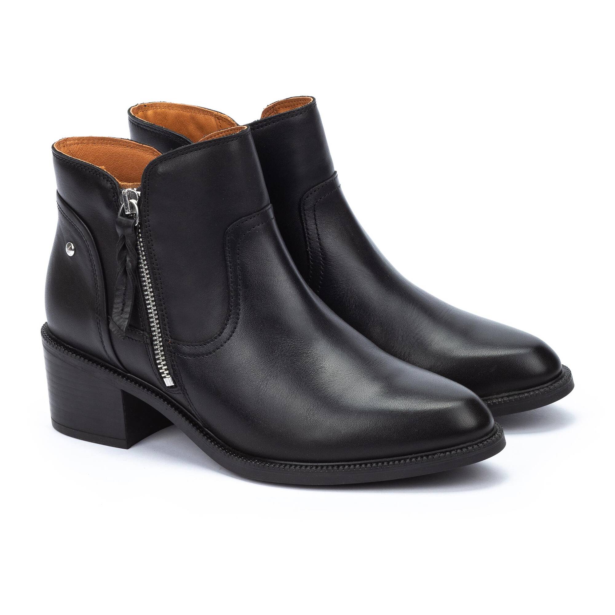 Pikolinos Bacarot Short Ankle Boots with Zip Women's BLACK