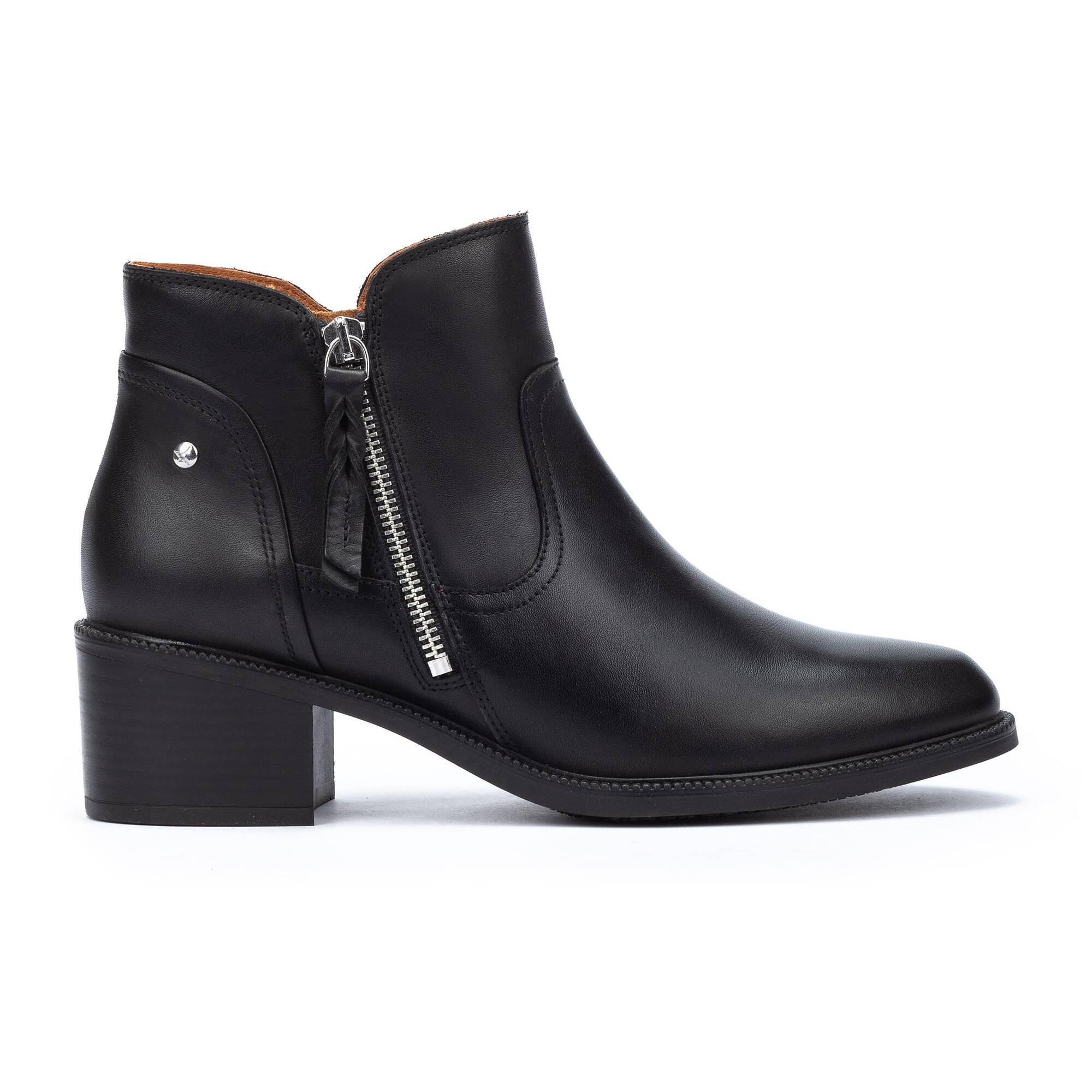Pikolinos Bacarot Short Ankle Boots with Zip Women's BLACK