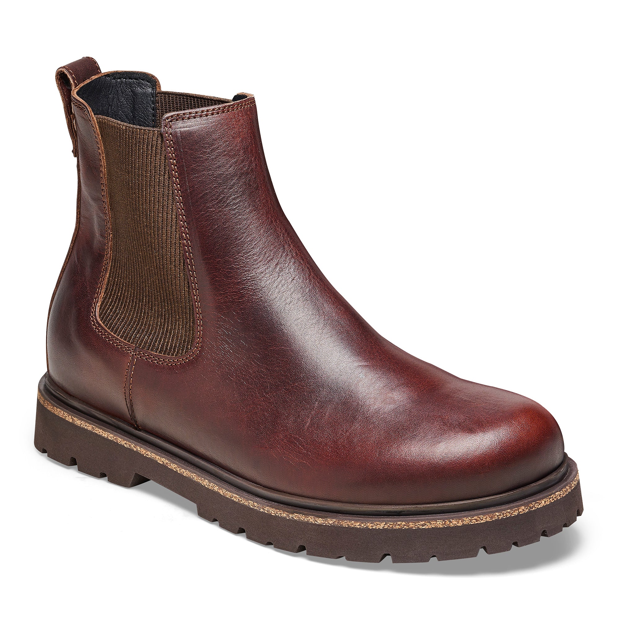 Birkenstock Highwood Leather Slip On Boot Men's CHOCOLATE
